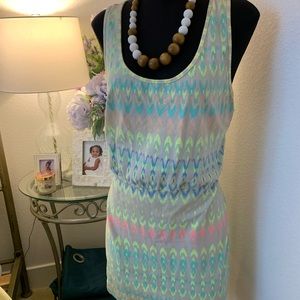 Beach Babe Stretchy Racerback Tank Dress
